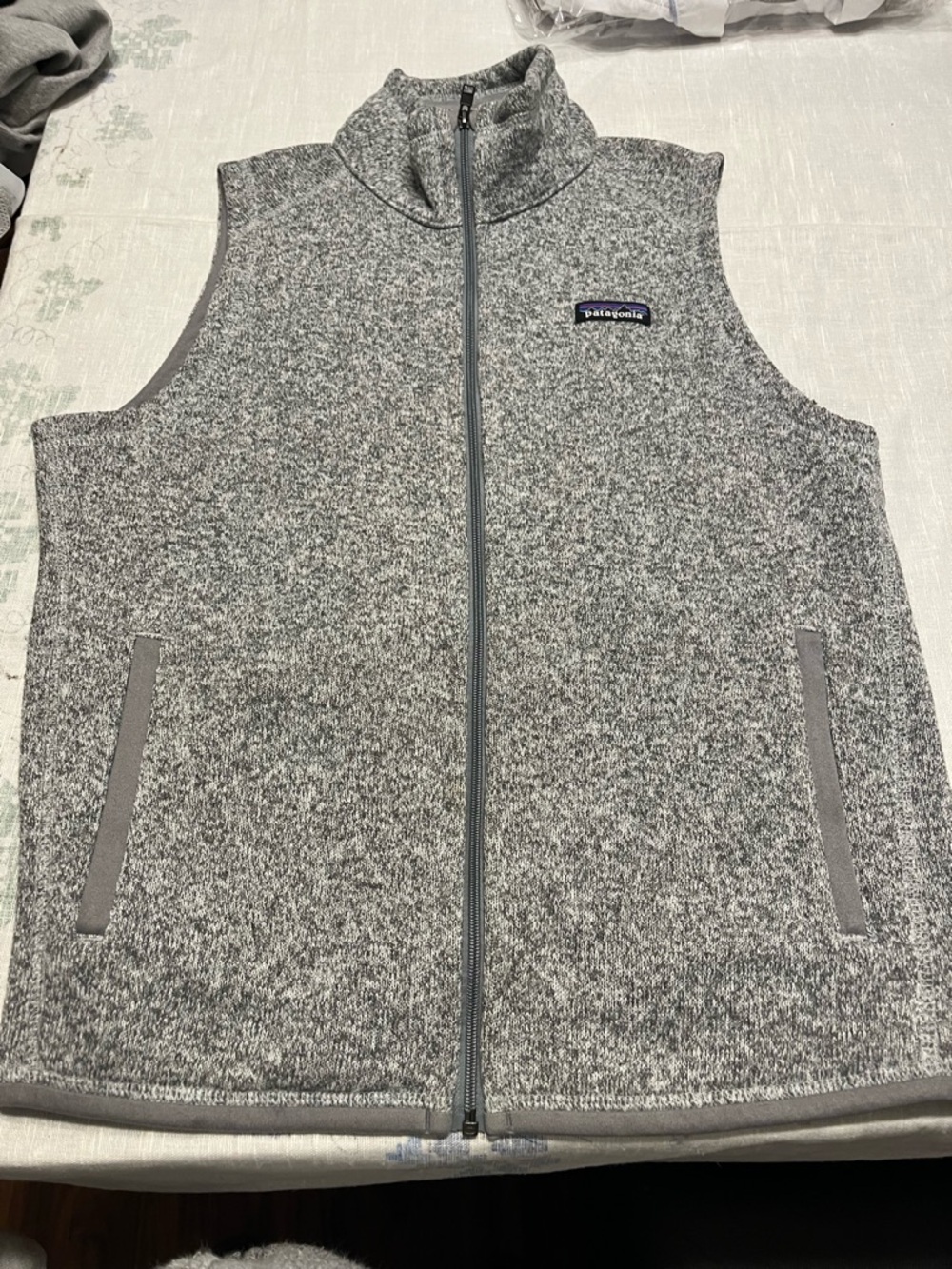 Patagonia Cream Heather Knit Pullover